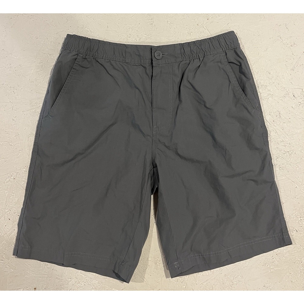 Columbia Hiking Shorts Mens 34 Gray Cotton Active Outdoor 10" Inseam‎ w/ Pockets